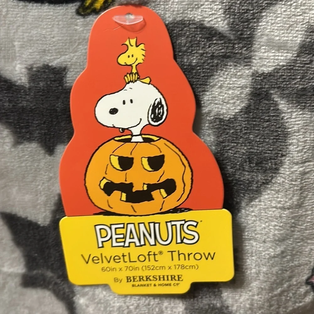 Berkshire Peanuts Halloween Throw Cowboy Snoopy Woodstock Crystal Ball NEW 2025